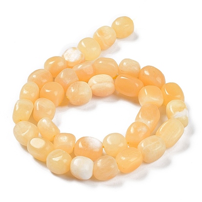 Natural Topaz Jade Beads Strands, Nuggets Tumbled Stone