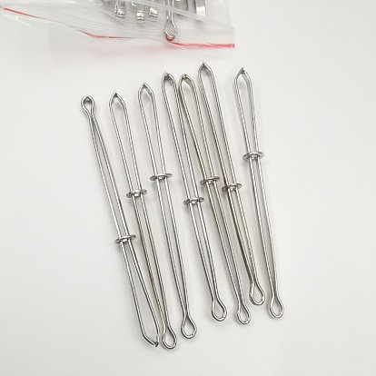 201 Stainless Steel Sewing Tool Set, Bodkin Needle, Elastic Band Threader Drawstring Guide, Sewing Waistband Elastic Strap Rope Threading Tool
