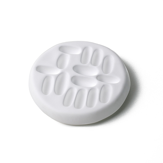 Плоский круглый поднос для демонстрации драгоценностей из гипса, держатель для органайзера колец