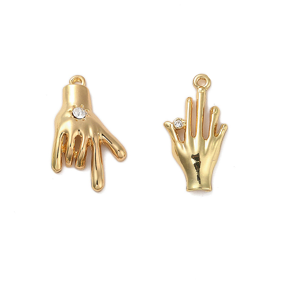 Сплав с подвесками из горного хрусталя, рука