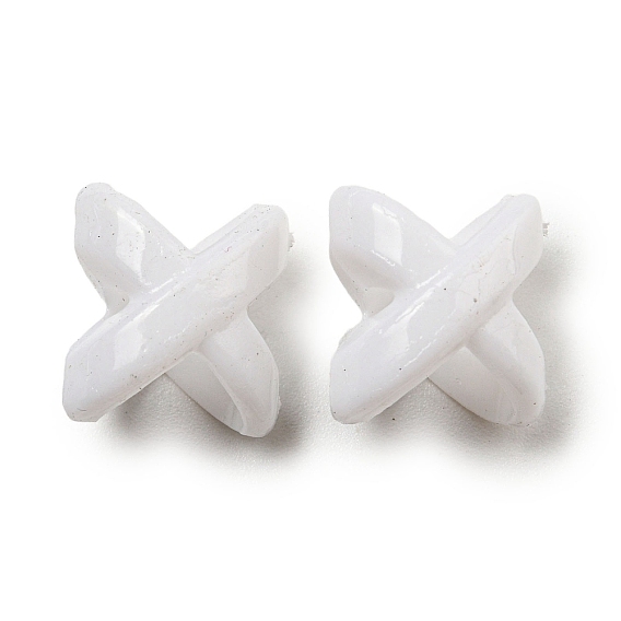Opaque Acrylic Beads, Cross