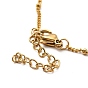 Браслет ccb с жемчужными звеньями, золотой 304 браслет с подвесками из нержавеющей стали и цепочками-сателлитами для женщин