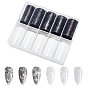 10 Rolls PET Nail Art Stickers, Self-adhesive, for DIY Nail Decals Design Manicure Decor