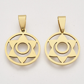 Thème chakra 201 pendentifs en acier inoxydable, avec accrochage de taille aléatoire sur les balles, svadhisthana chakra