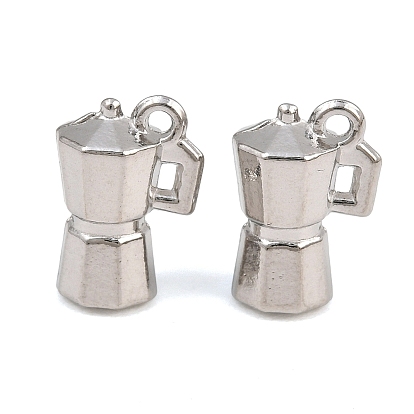 304 Stainless Steel Charms, Coffee Pot Charms