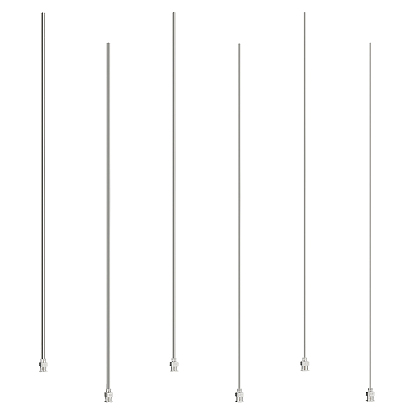 6шт 6 стиль длинные иглы для нанесения клея из нержавеющей стали