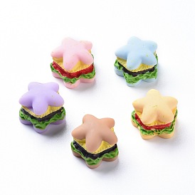 Resin Cabochons, Hamburger