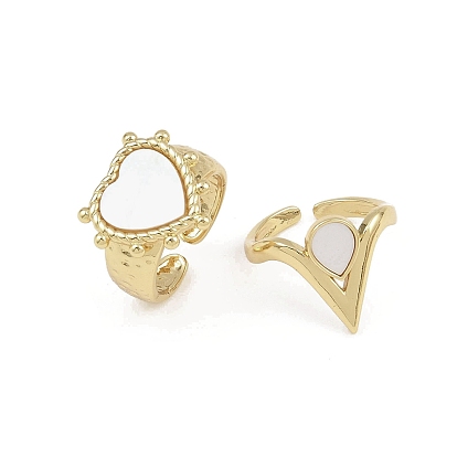 Латунные открытые манжеты для женщин, с оболочкой синтеза, реальный 18 k позолоченный