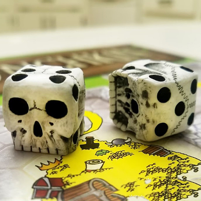Resin Skull Dices, Party Board Game Toy