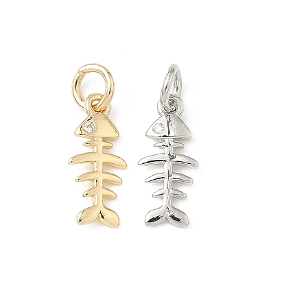 Латунные микро проложить кубического циркония подвески, подвески из рыбьей кости, стойки покрытие, долговечный, с целью перехода в кольце