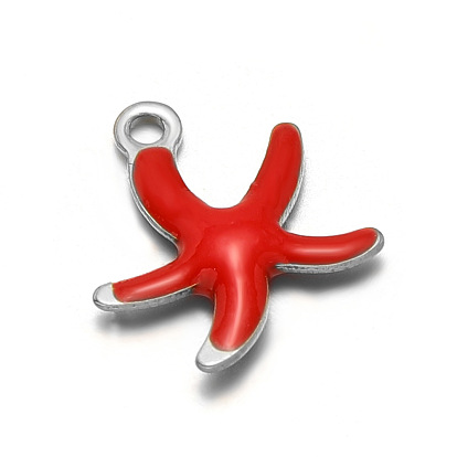 304 из нержавеющей стали шармы эмали, прелести морская звезда
