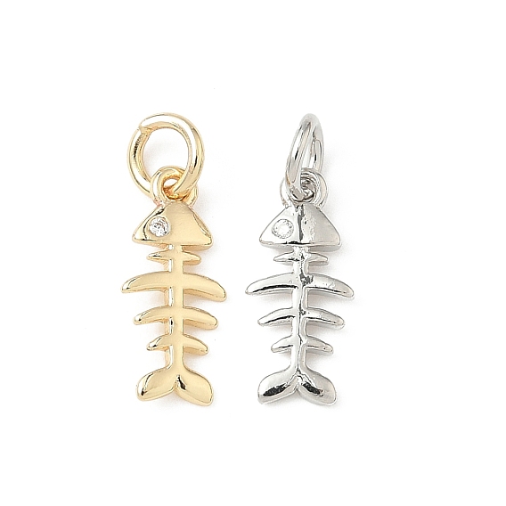 Латунные микро проложить кубического циркония подвески, подвески из рыбьей кости, стойки покрытие, долговечный, с целью перехода в кольце