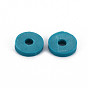 Fixed Mixed Colors Handmade Polymer Clay Beads, Heishi Beads, Disc/Flat Round