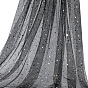 10 Yards Star & Moon Polyester Mesh Fabric, for Garment Accessories