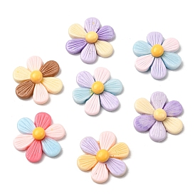 Непрозрачные кабошоны из смолы, цветок