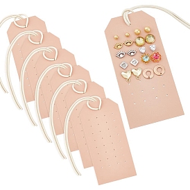 Organisateur de boucles d'oreilles en similicuir