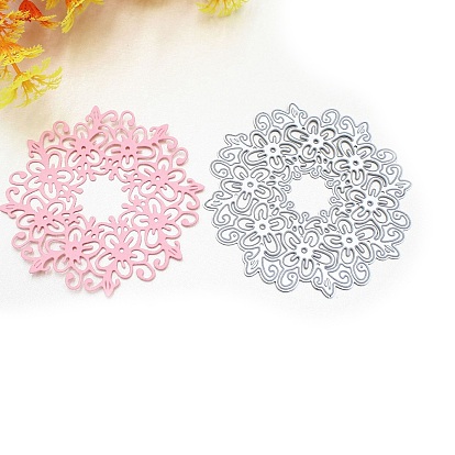 Flower Pattern Carbon Steel Cutting Dies Stencils, for DIY Scrapbooking, Photo Album, Decorative Embossing Paper Card