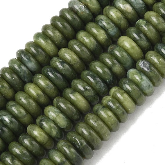 Природные китайский нефрит бисер пряди, диск