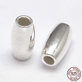 Ovales perles en argent sterling 925