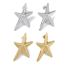 304 Stainless Steel  Stud Earrings for Women, Star