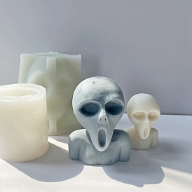 3d Хэллоуин призрак DIY силиконовые формы для свечей, формы для ароматерапевтических свечей, формы для изготовления ароматических свечей