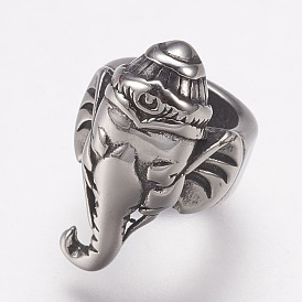 304 Stainless Steel Beads, Elephant