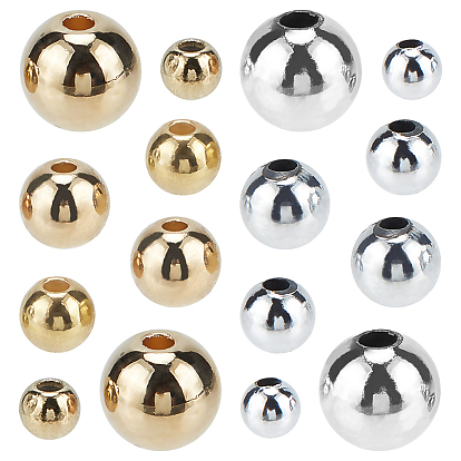 400Pcs 8 Sizes CCB Plastic Beads, Round