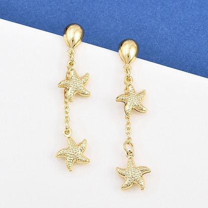 304 из нержавеющей стали болтаться серьги, морская звезда