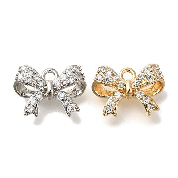 Латунные микро проложить кубического циркония подвески, долговечный, бантом прелести