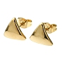 201 Stainless Steel Stud Earrings, with 304 Stainless Steel Pins, Plain Triangle