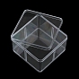 Transparent Acrylic Beads Storage Boxes, Square