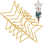 Iron Star Ring for DIY Woven Net/Web with Feather, Macrame & Knotting