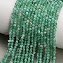 Natural Emerald Beads Strands, Smooth Round