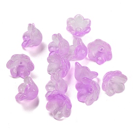 Perles en verre electroplate, flores convallariae