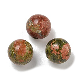 Natural Unakite Beads, Round