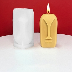 3D Human Face Candle Food Grade Silicone Molds, Scented Candle Molds, Resin Casting Molds