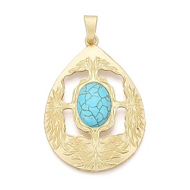 Большие подвески из сплава и смолы, слеза, без кадмия и без свинца, стойки покрытие