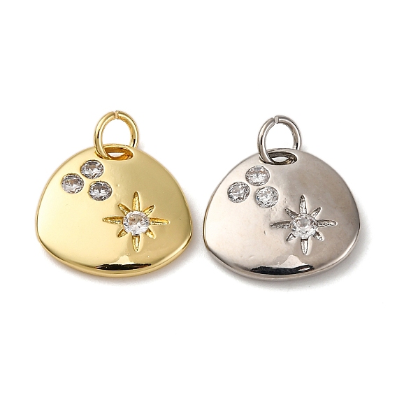 Латунные микро проложить кубического циркония подвески, самородки со звездными подвесками, с целью перехода в кольце, долговечный, без кадмия и без свинца, стойки покрытие