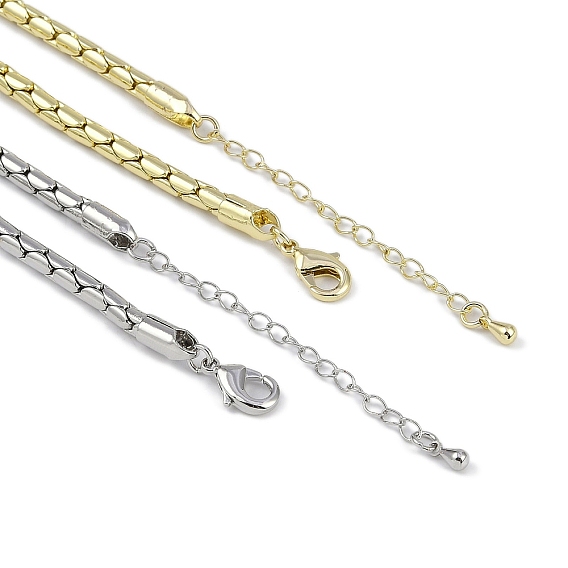 Латунные ожерелья с покрытием для женщин, долговечный, без свинца и без кадмия