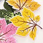 Autumn Maple Leaf Computerized Embroidery Cloth Iron on/Sew on Patches, Costume Accessories, Appliques