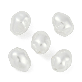 Glass Profiled Pearl Beads, Pearlized, Oval