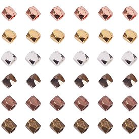 Brass Beads Spacers, Faceted, Column