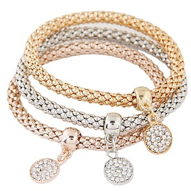 Heart-shaped Solid Pendant Multilayer Bracelet - European and American Fashion Jewelry