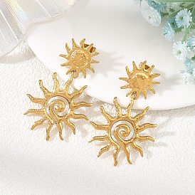 304 Ohrstecker aus Edelstahl für Damen, golden