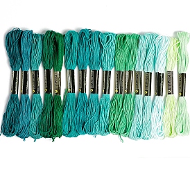 16Bundles 16 Colors Hand-woven Embroidery Cotton Threads