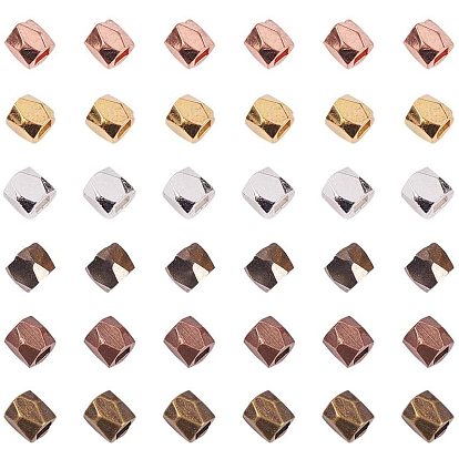 Brass Beads Spacers, Faceted, Column