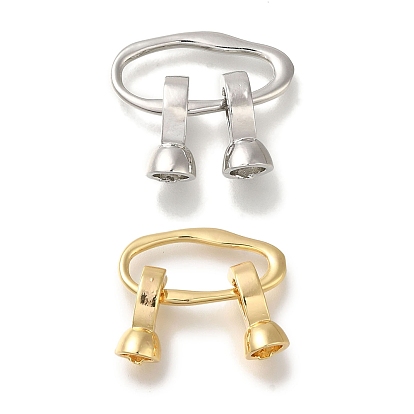 Латунь раз по сравнению с застежками, без кадмия, без никеля и без свинца, овальные