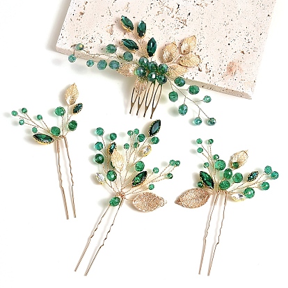 Набор из литого сплава заколок и гребней для волос, аксессуары для волос для женщин