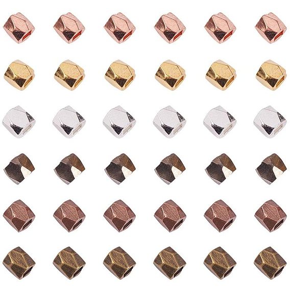 Brass Beads Spacers, Faceted, Column