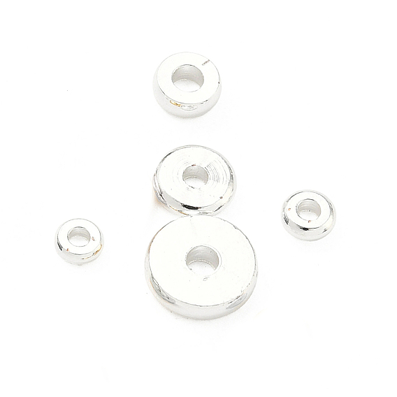 Spacer бисер латунные, плоско-круглые, долговечный, без свинца и без кадмия, стойки покрытие